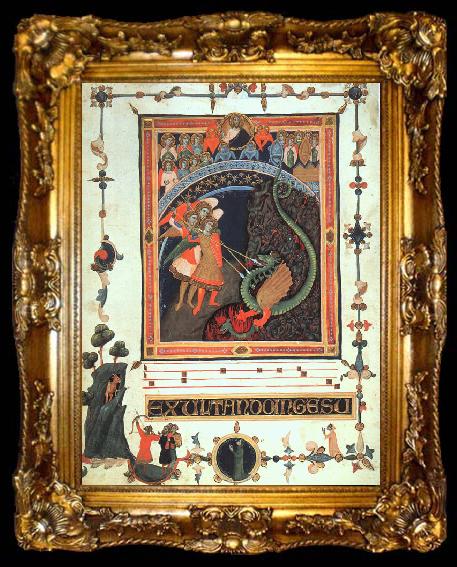 framed  Bonaguida, Pacino di The Apparition of St. Michael, ta009-2